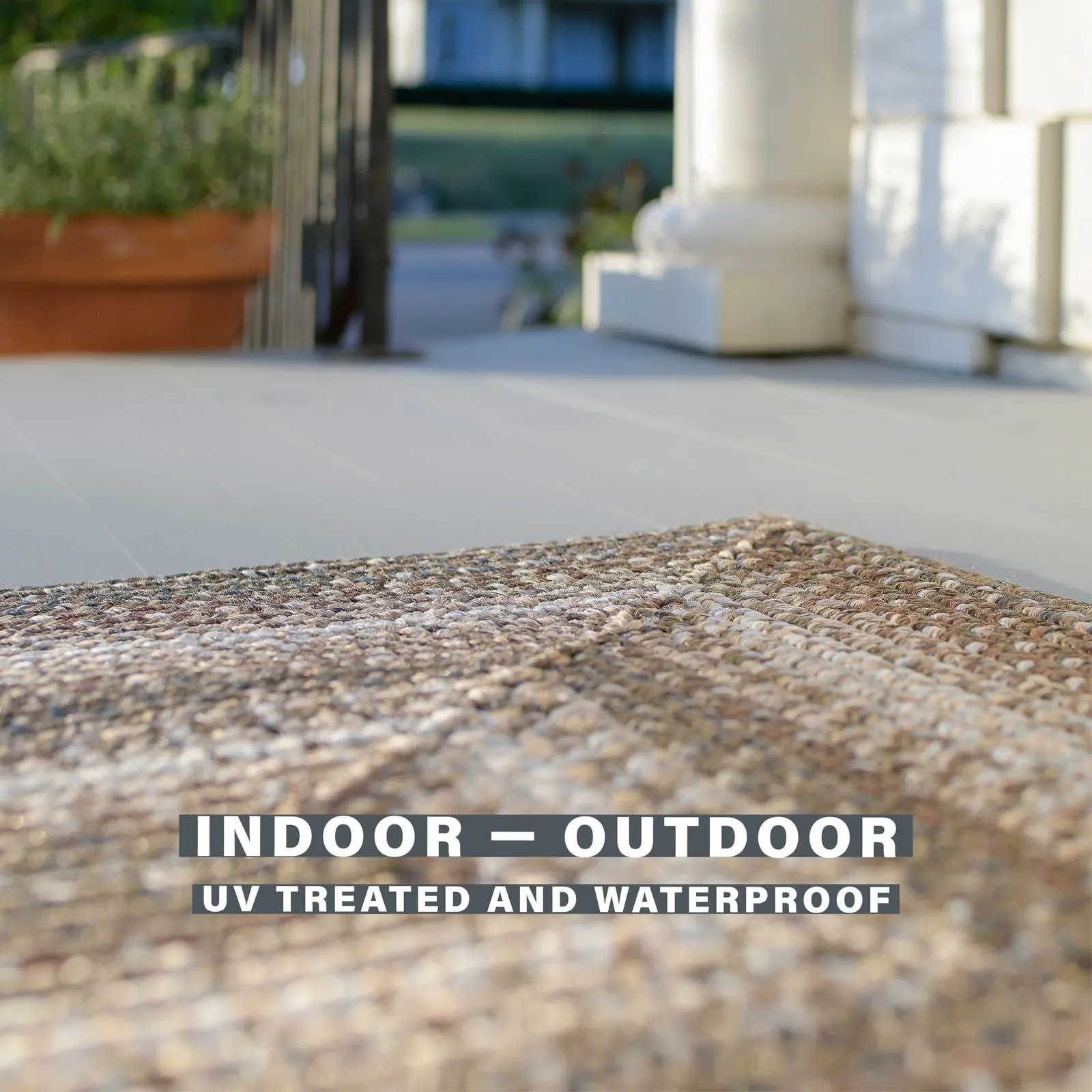 Wildwood Brown Ultra Durable Braided Oval Rugs In Set
