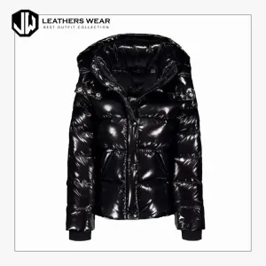 Women Black Puffer Jacket