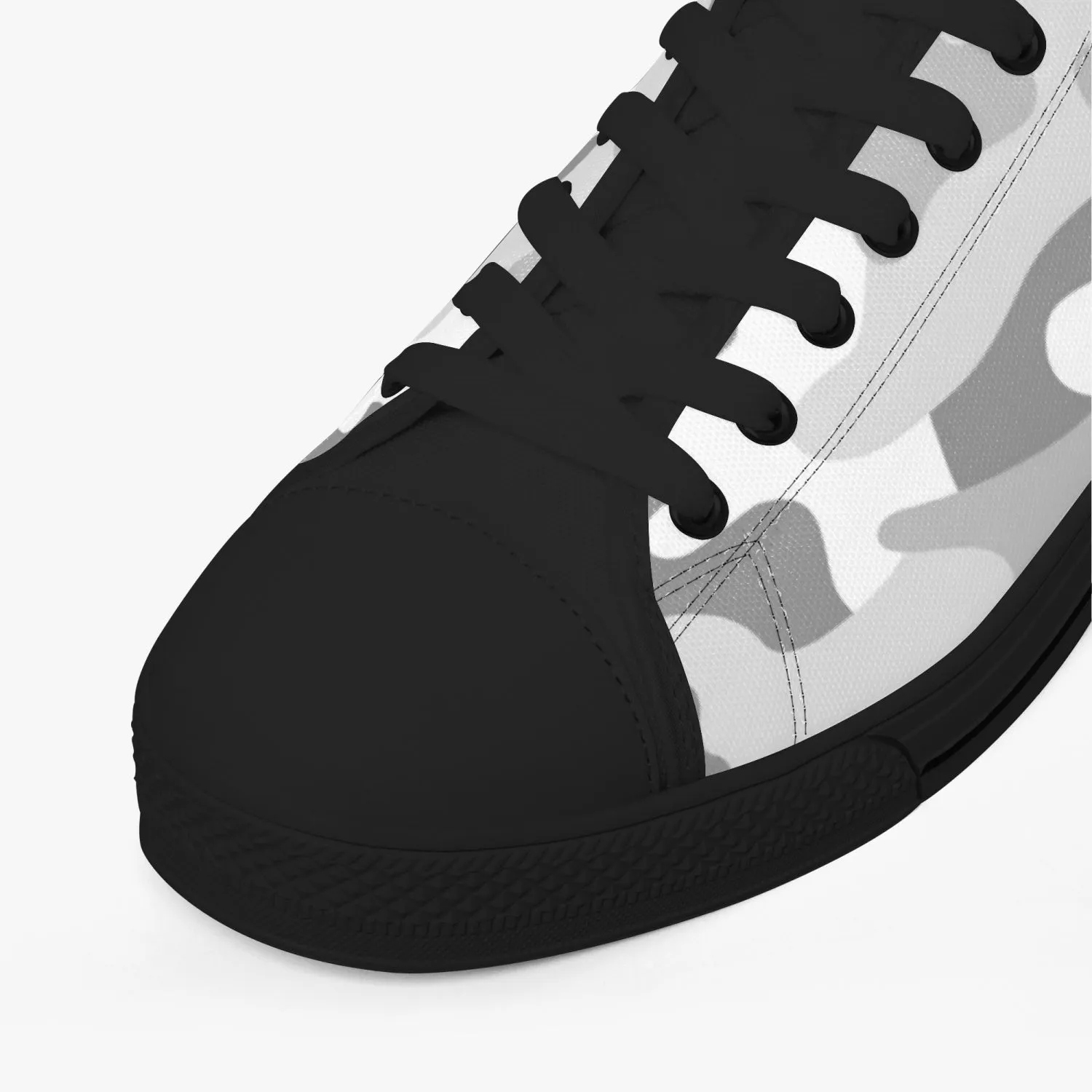 Y i Compete Classic Low-Top Canvas Shoes - Gray/White Camo