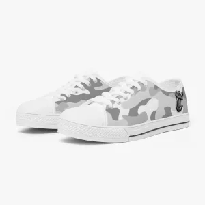 Y i Compete Classic Low-Top Canvas Shoes - Gray/White Camo