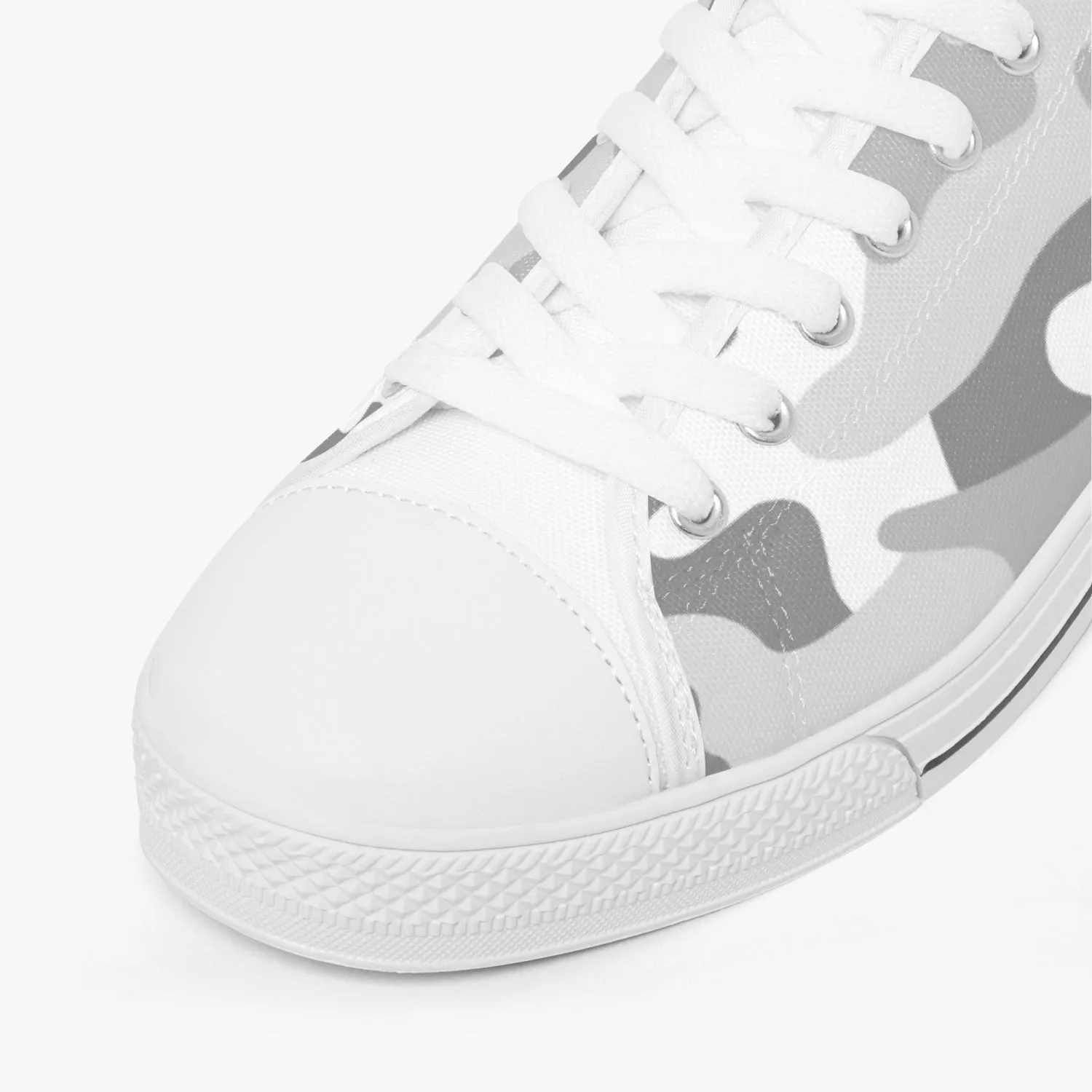 Y i Compete Classic Low-Top Canvas Shoes - Gray/White Camo